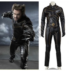 X-Men Wolverine Black Leather Costume
