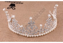 Princess Pearls Crown Hoop