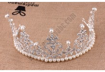 Princess Pearls Crown Hoop