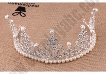 Princess Pearls Crown Hoop